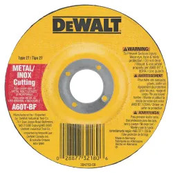 Click here to see Dewalt DW8420 Dewalt DW8420 Depressed Center Grinding Wheel, 4in Dia x 0.045in