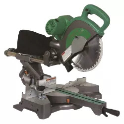 Click here to see Hitachi C10FSBP4 Hitachi C10FSBP4 Double Bevel Sliding Compound Corded Miter Saw, 120 VAC, 12 A, 10 in Dia