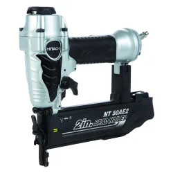 Click here to see Metabo NT50AE2 Hitachi NT50AE2 Lightweight Finish Nailer, 100 Nails, 5/8 - 2 in 18 ga Strip Nail, 70 - 120 psi