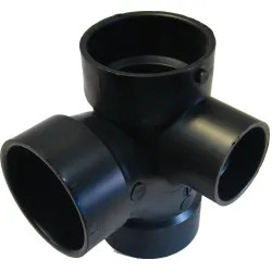 Click here to see Commodity  3-inch x 3-inch x 3-inch x 2-inch ABS DWV Sanitary Tee with Right Hand Side Inlet