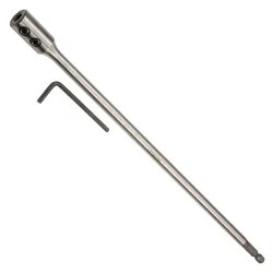 Click here to see Irwin 88601 Speedbor 88601 Heavy Duty Spade Drill Bit Extension, 12 in OAL, 1/4 in Hexagonal Shank
