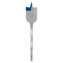 Click here to see Irwin 88820 Speedbor 88820 Standard Length Wood Boring Spade Bit, 1-1/4 in Dia x 6 in OAL, Carbon Steel