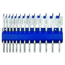 Click here to see Irwin 88887 Speedbor 88887 Wood Boring Spade Bit Set, 13 Pieces, 1/4 - 1 in