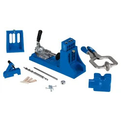Click here to see Master System K4MS Master System K4MS Pocket Hole Jig, 1/2 - 1-1/2 in T, 1/8 in Setting, Glass Filled Nylon