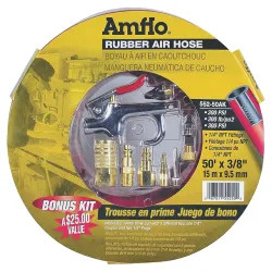 Click here to see Plews 552-50AK-5 Plews 552-50AK-5 Air Hose Kit, 3/8 in Dia X 50 ft L, For Use With Blow Gun