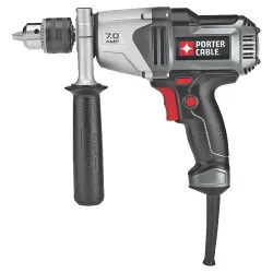Click here to see Porter-Cable PC700D Porter-Cable PC700D Heavy Duty Corded Drill, 120 V, 7 A, 1/2 in Keyed Chuck, 0 - 800 rpm