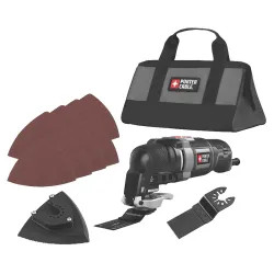Click here to see Porter-Cable PCE606K Porter-Cable PCE606K Oscillating Multi-Tool Kit, 3 A, 10000 - 22000 Rpm