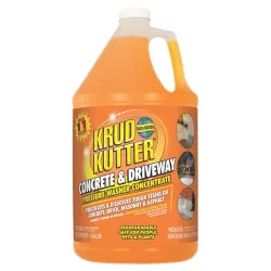 Click here to see Rustoleum DG014 Krud Kutter DG01/4 Concrete and Driveway Cleaner, 1 gal, Orange, Liquid