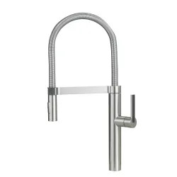 Click here to see Blanco 441407 Blanco Culina Single Handle Semi-Pro Pull-Down Kitchen Faucet, 1.8 GPM, Satin Nickel - 441407