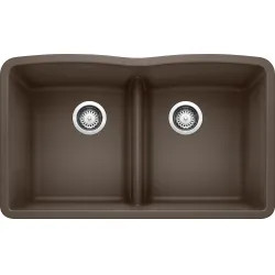 Click here to see Blanco 442078 Blanco 442078 Cafe Brown Diamond Equal Double-Bowl Sink, Low-Divide