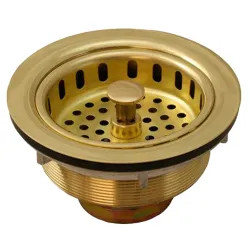 Click here to see Jones Stephens B02008 Jones Stephens B02008 Polished Brass Sink Basket Strainer