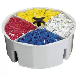 Click here to see CLC 1152 Tool Works 1152 Full Round Bucket Tray, Plastic, Gray