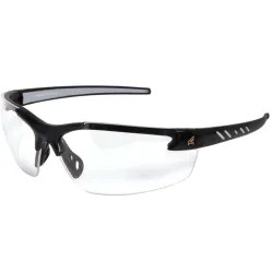 Click here to see Edge Eyewear  Edge Zorge DZ111 Blade Non-Polarized Safety Glasses, Clear Anti-Fog Anti-Scratch Lens, Black Frame