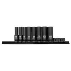 Click here to see Irwin 1882413 Irwin Industrial 1882413 Socket Wrench Sets, Impact, Metric, 3/8 Drive