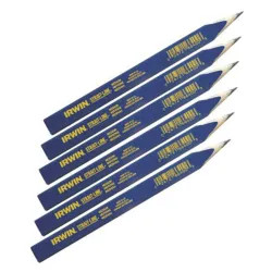 Click here to see Irwin 66301 Strait Line 66301 Carpenter Pencil, Flat Barrel, Wood