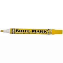 Click here to see Dymon 84004 Brite-Mark 84004 General Purpose Valve Action Paint Marker, Yellow, Medium Felt