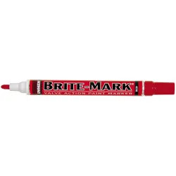 Click here to see Dymon 84006 Brite-Mark 84006 General Purpose Valve Action Paint Marker, Red, Medium Felt