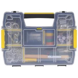 Click here to see Stanley STST14021 Black & Decker SortMaster Light Storage Organizers, Plastic, Black/Yellow