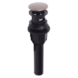 Click here to see Ultra Faucets UFP-0302 Ultra Faucets Non-Metallic Push Pop-Up Drain Assembly with Overflow, Brushed Nickel - UFP-0302