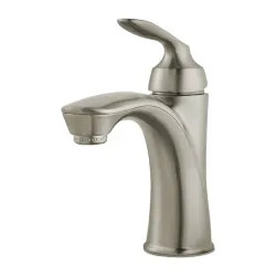 Click here to see Pfister LG42-CB1K Pfister Avalon Single-Hole Bathroom Faucet with Push and Seal Drain, Single-Handle, 1.2 GPM, Lever Handle, ADA, Pforever Seal, Brushed Nickel - LG42-CB1K