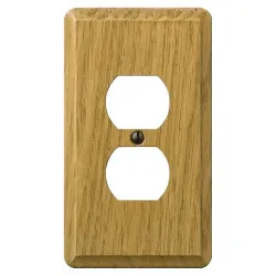 Click here to see Amerelle 901DL Amerelle 901DL Duplex Wall Plate, 1 Gang, Light Oak