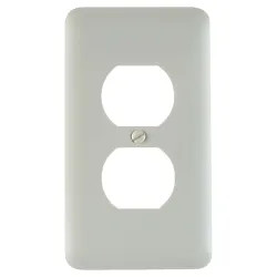 Click here to see AmerTac 935DW AmerTac 935DW Wall Plate, 1 Gang, 5 in L x 2-3/4 in W x 1/4 in D, White