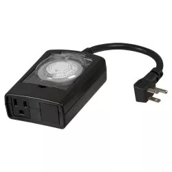 Click here to see Westek TM11DOLB Westek TM11DOLB Programmable Mechanical Timer, 125 V, 15 A, 24 On-Off Cycles per Day