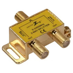 Click here to see Zenith VS3001SP2W Zenith VS3001SP2W 2-Way Coaxial Splitter