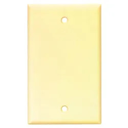 Click here to see Arrow Hart 2129V-BOX Arrow Hart 2129V-BOX Blank Standard Wall Plate, 1 Gang, 4-1/2 in L X 2-3/4 in W X 0.08 in T, Ivory
