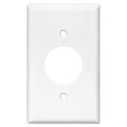 Click here to see Arrow Hart 2131W-BOX Arrow Hart 2131W-BOX Round Wall Plate, 1 Gang, 1.406 in Dia X 4-1/2 in L X 2-3/4 in W, White