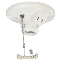 Click here to see Arrow Hart 669-SP Arrow Hart 669-SP Lampholder with 2 Wire Outlet, 660 W, Medium, White, Porcelain