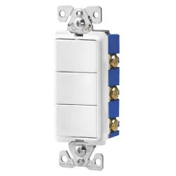 Click here to see Arrow Hart 7729W-SP Arrow Hart 7700 Decorator Single Combination Switch, 120/277 VAC, 15 A, 1 Pole, White