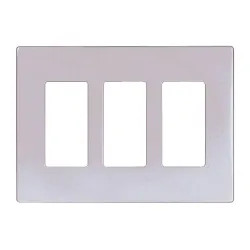 Click here to see Arrow Hart PJS263W Arrow Hart Decorative Screwless Wall Plate, 3 Gang, White - PJS263