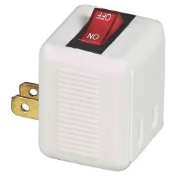 Click here to see Cooper BP4404W Cooper BP4404W Polarized Plug-In Switch, 120 VAC, 15 A, White