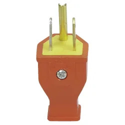 Click here to see Cooper SA399O Cooper SA399O Grounded Straight Electrical Plug, 125 V, 15 A, NEMA 5-15R, 3 Wire