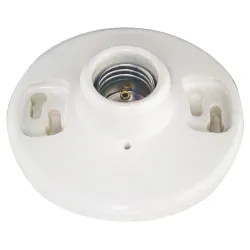 Click here to see Eagle 604-SP Eagle 604-SP Ceiling Receptacle Lampholder, 660 W, Medium Base, White, Porcelain