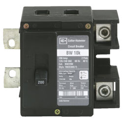 Click here to see Eaton BW2200 Eaton BW2200 Circuit Breaker, 120/240 VAC, 200 A, 2 P, 10 kA