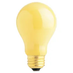 Click here to see Feit 100A/Y/2 Feit Electric 100A/Y/2 Bug Light Incandescent Lamp, 100 W, 130 V, A19, Medium Screw ,