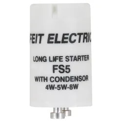 Click here to see Feit FS5/10 Feit Electric Fluorescent Starter with Condenser for 4W, 5W, and 8W Lamps - FS5/10