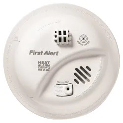 Click here to see First Alert HD6135FB BRK HD6135FB Rate-of-Rise Heat Alarm, 135 deg F, 85 dB, Thermistor LED Display