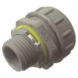 Click here to see Halex 27621 Halex 27621 Multi-Piece Liquid Tight Straight Conduit Connector, 1/2 in, PVC
