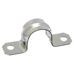 Click here to see Halex 96161 Halex 96161 2-Hole Snap-On Conduit Strap, 1/2 in, Steel
