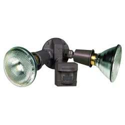 Click here to see Heathco HZ-5408-BZ Zenith SL-5408-BZ Motion Sensor Floodlight, 120 VAC, Incandescent, 150/300 W