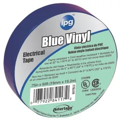 Click here to see Intertape 85831 Intertape 85831 Electrical Tape, 3/4 in W x 66 ft L, Blue