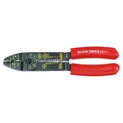 Click here to see Klein 1001 Klein 1001 Multi-Purpose Electricians Tool, 8 - 22 AWG Solid, 10 - 26 AWG Stranded, 8-1/2 in OAL, Steel, Black Oxide
