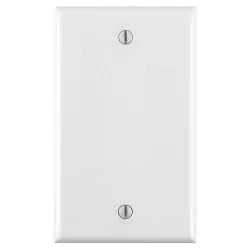 Click here to see Leviton 002-80714-00W Leviton 002-80714-00W 1-Blank Standard Size Wall Plate, 1 Gang, 4-1/2 in L X 2-3/4 in W 0.22 in T, White, Smooth