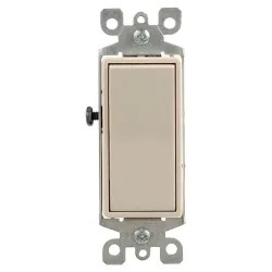Click here to see Leviton S12-05603-2WS Leviton S12-05603-2WS Decora Grounded Rocker Switch With Ground Screw, 120/277 V, 15 A, 1 P