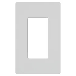 Click here to see Lutron CW-1-WH Claro Maestro CW Rectangular Screwless Seamless Wall Plate, 1 Gang, 4.69 in L x 2.94 in W, White