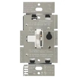 Click here to see Lutron TGCL-153PH-WH Lutron TGCL-153PH-WH Preset Toggle Dimmer, 120 VAC, 1.25 A, 150/600 W, 1 P, 3 W, White