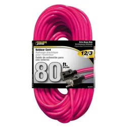 Click here to see Power Zone ORN513833 Powerzone ORN513833 SJTW Extension Cord, 12/3, 80 ft